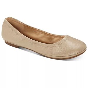 EUC Lucky Brand Emmie Flats in Platinum Gold 7.5